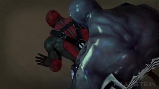 3D Animation Gay Cartoon – Nightwing Fucked Deadpool